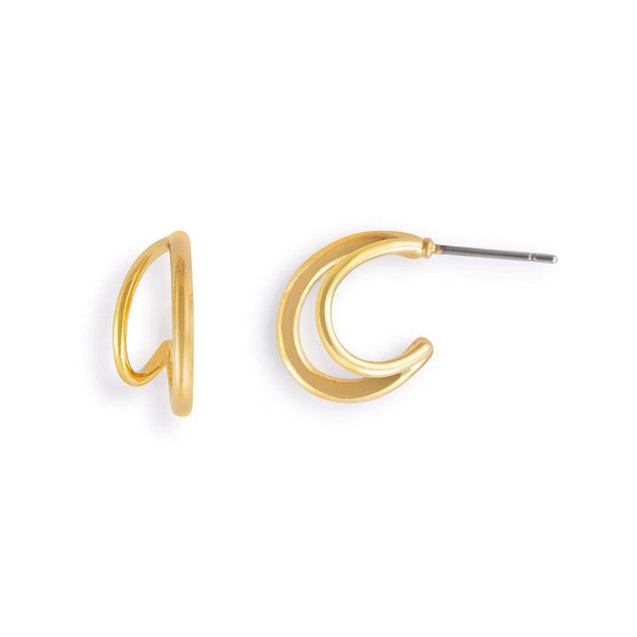 Gold Split Hoop Earring