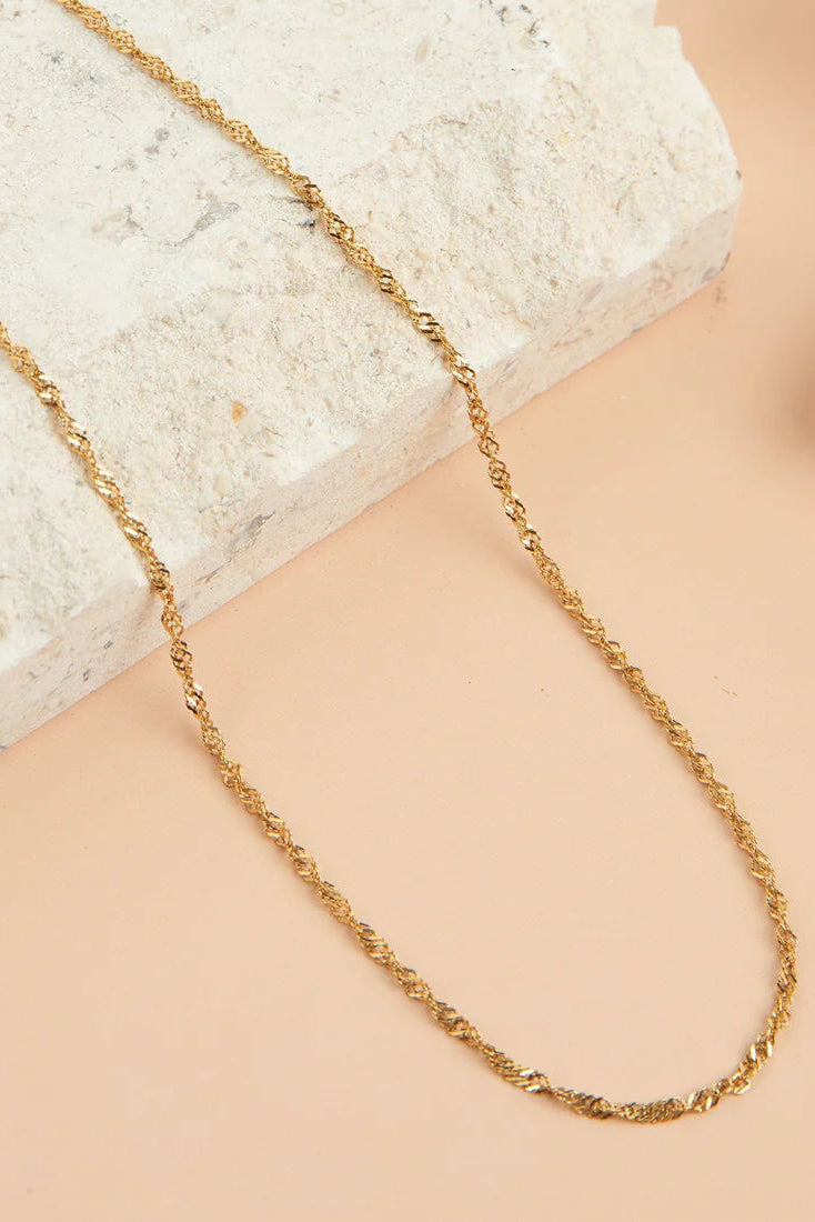 Narelle Waterproof Twisted Chain Necklace