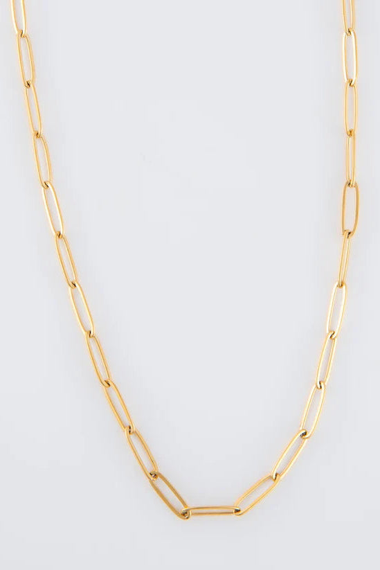 Narelle Waterproof Paperclip Chain Necklace