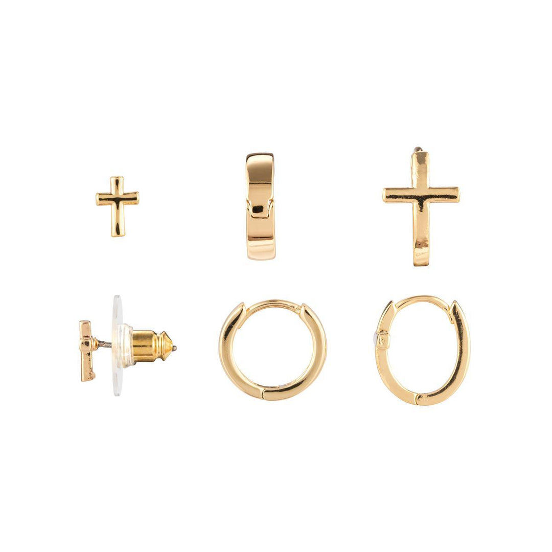 Dainty Cross Earrings