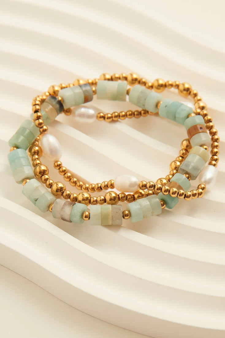 Narelle Waterproof Pearl Bracelet Set