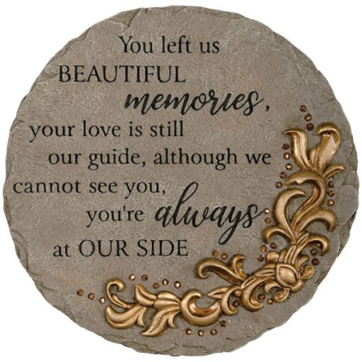 Round Sentiment Garden Stone