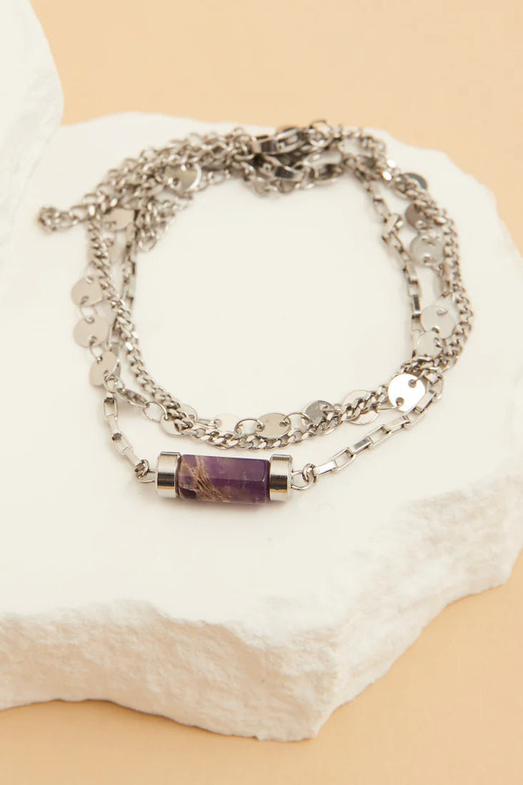 Narelle Waterproof Genuine Stone Bracelet Set