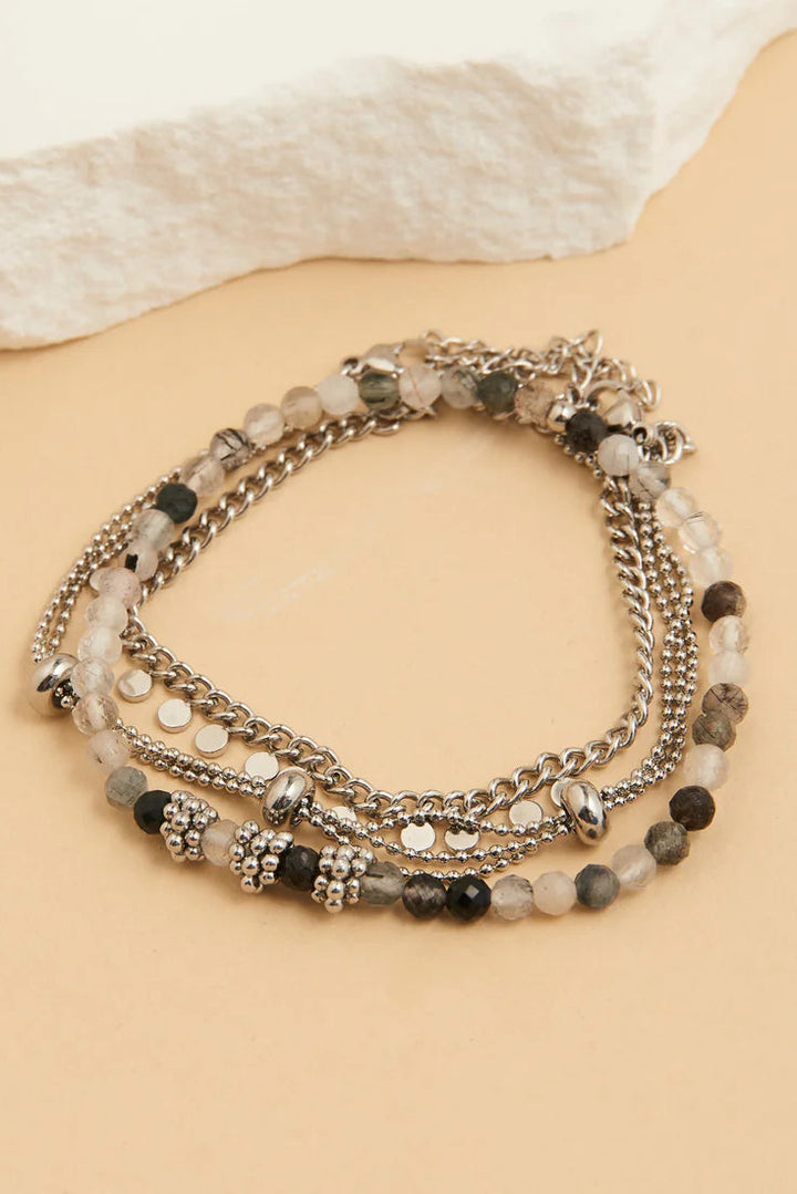 Narelle Waterproof Beaded Chain Bracelet Set