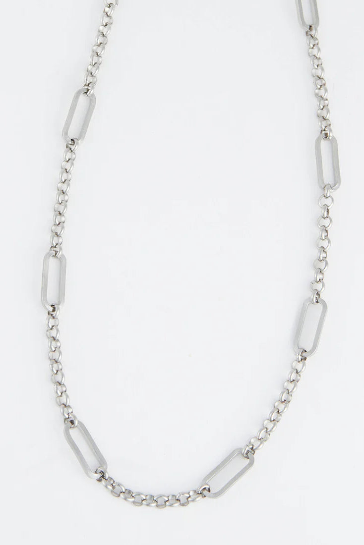 Narelle Waterproof Rolo Link Bar Station Necklace