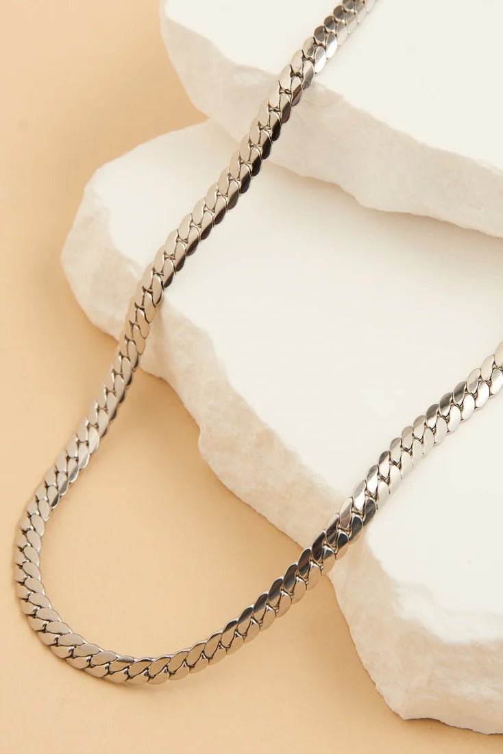 Narelle Waterproof Herringbone Chain Necklace