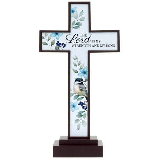 Inspirational LED Pedestal Cross