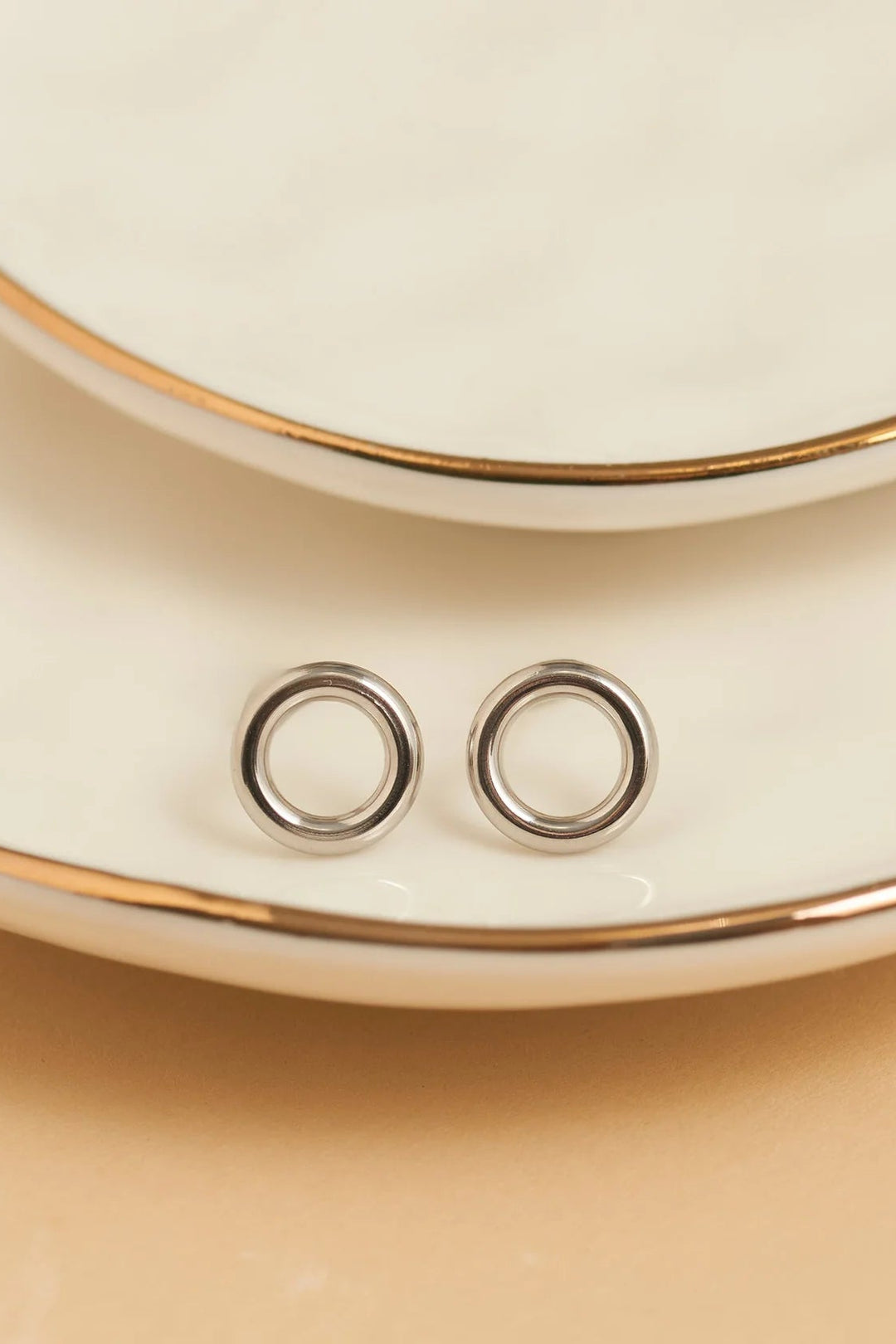 Narelle Waterproof Circle Stud Earrings