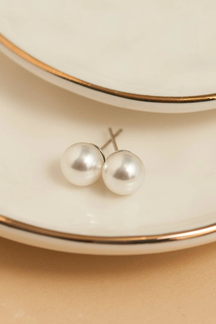 Narelle Waterproof Pearl Stud Earrings