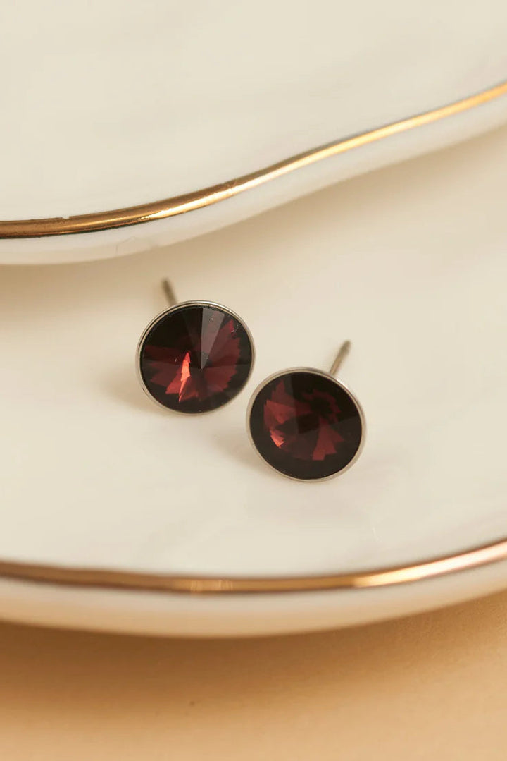 Narelle Waterproof Rivoli Crystal Stud Earrings