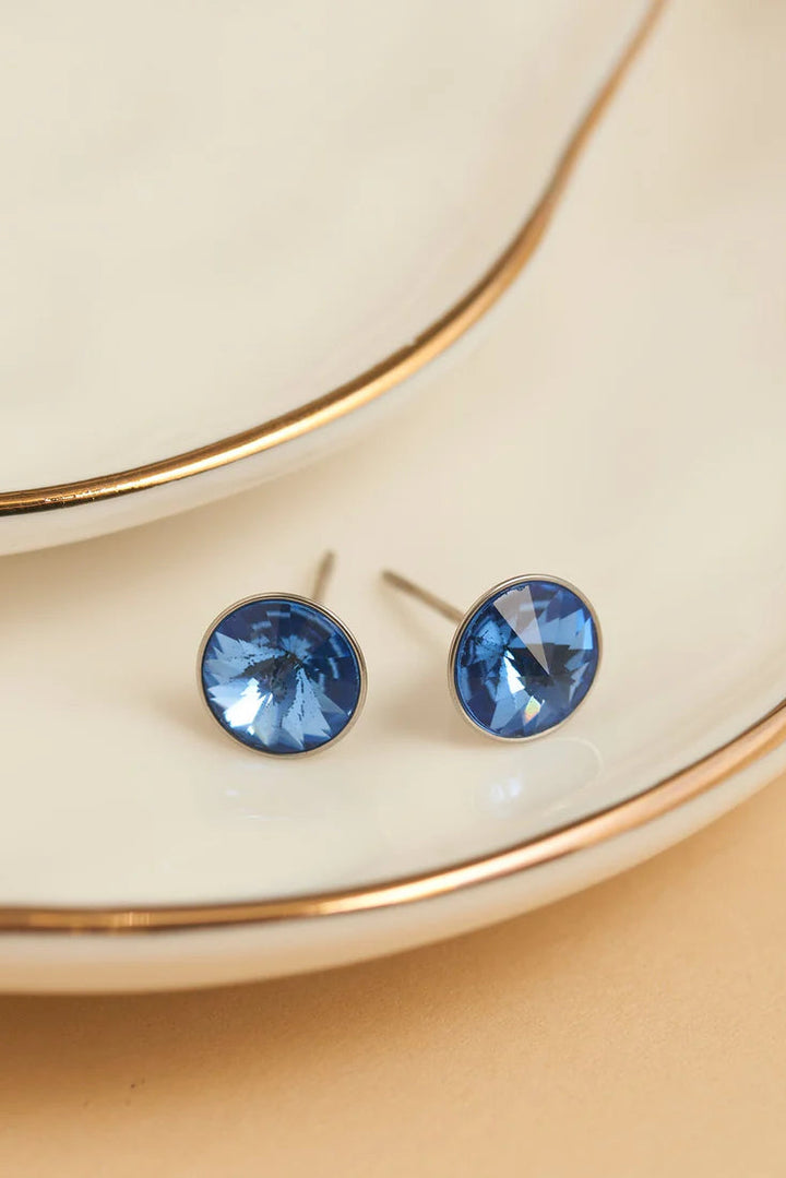 Narelle Waterproof Rivoli Crystal Stud Earrings