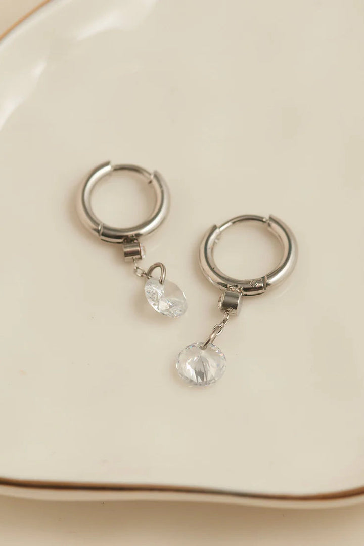 Narelle Waterproof Drop Huggie Hoop Earrings