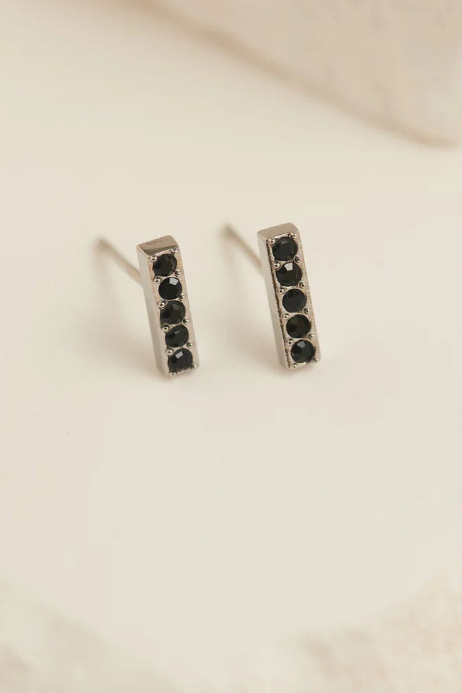 Narelle Waterproof Gem Bar Stud Earrings