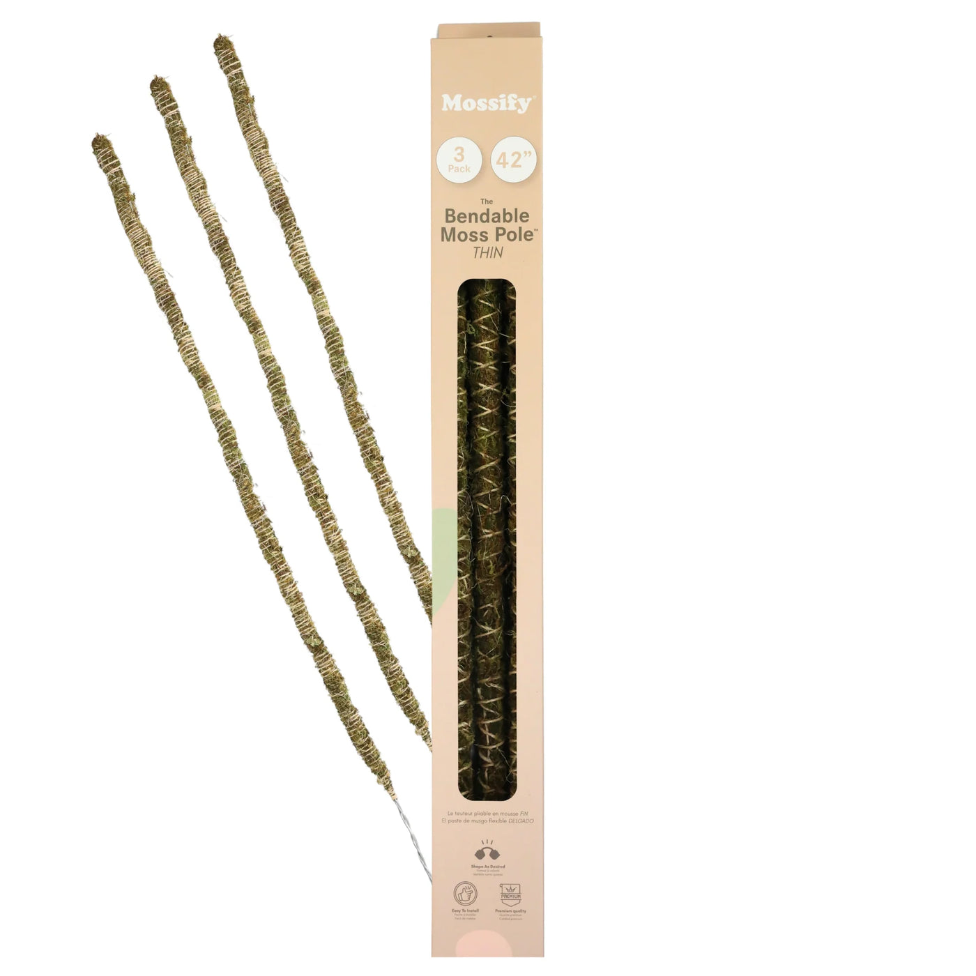 Bendable Moss Plant Pole Set