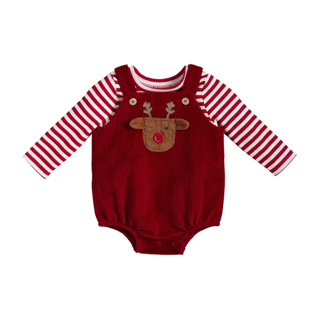 Reindeer Corduroy Bubble Set