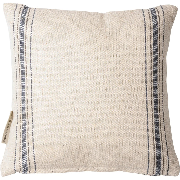 No Dogs Aloud Just Kidding Stripe Pillow