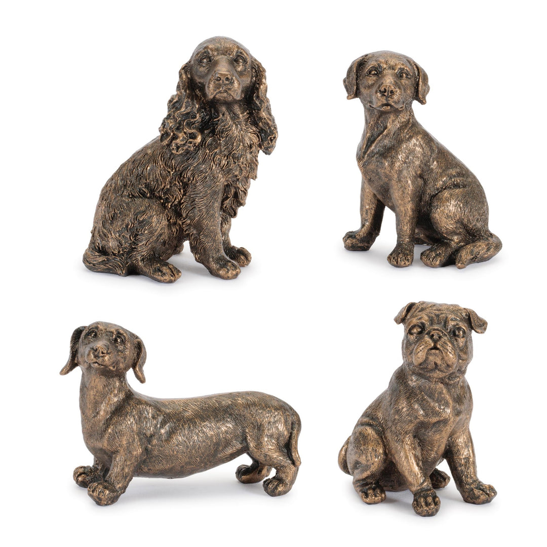 Bronzed Dog Figurine