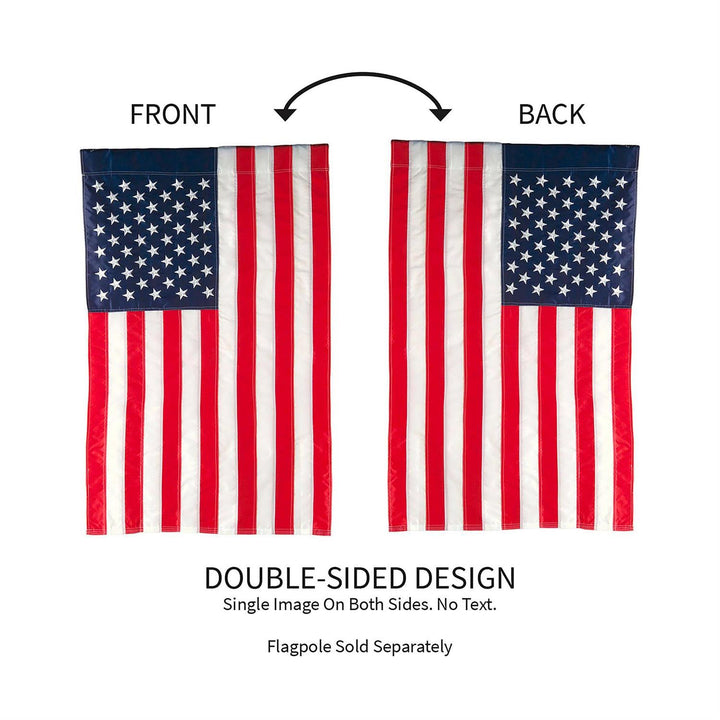 American Flag Garden Applique Flag