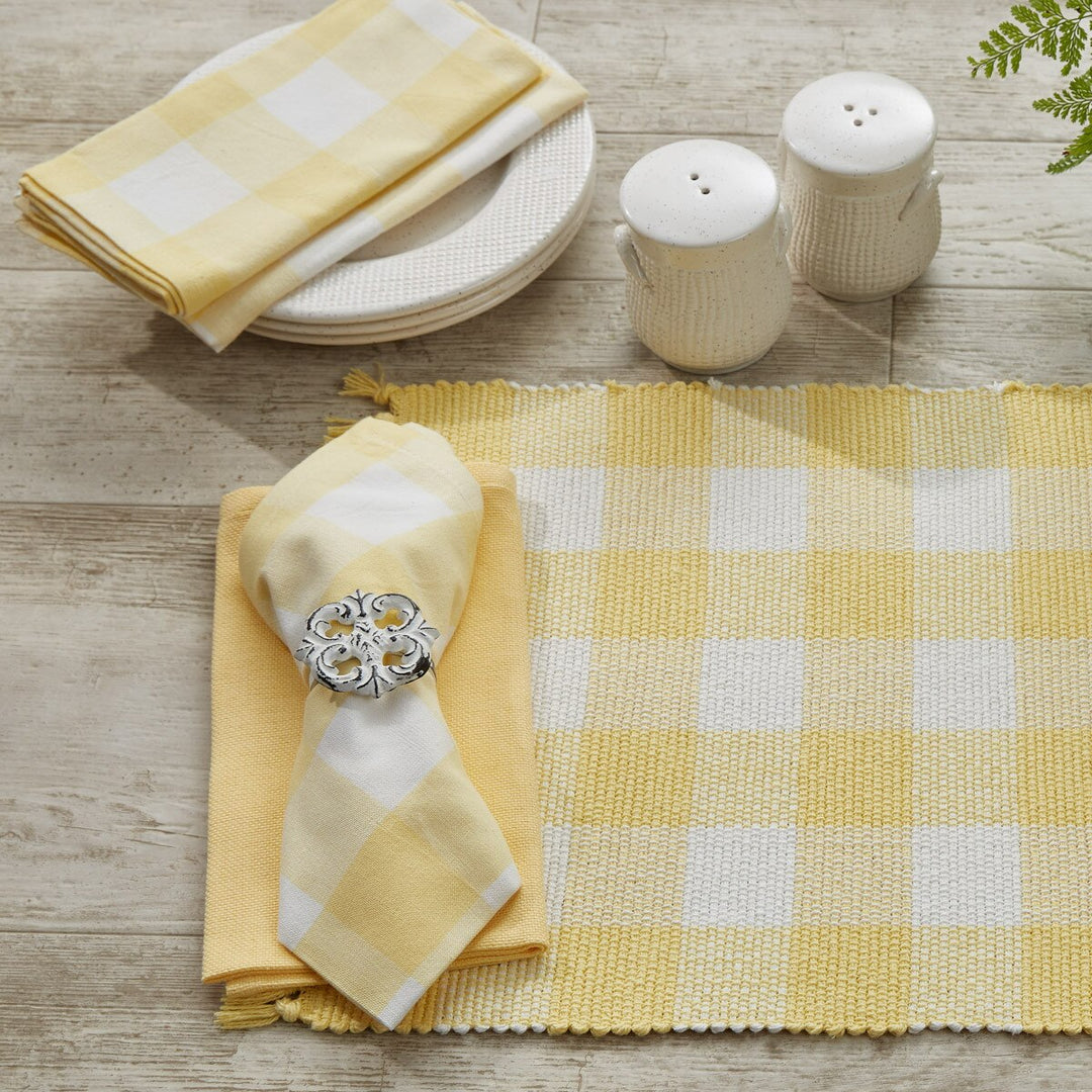 Wicklow Check Yellow Napkin
