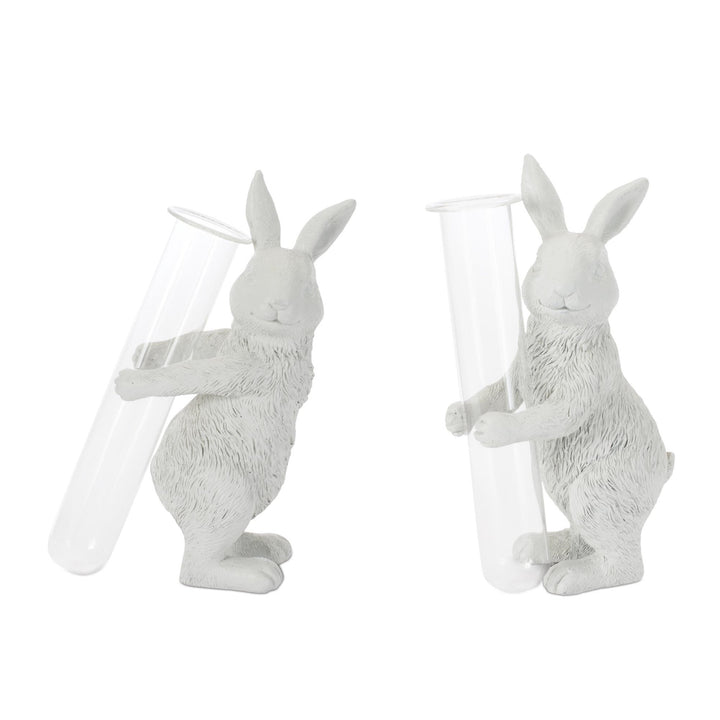 Rabbit Bud Vase Figurine