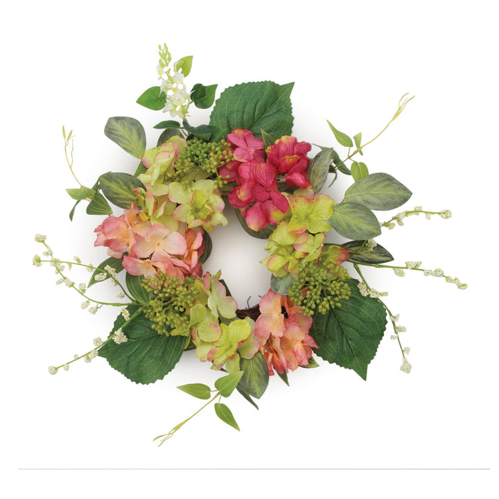 Mixed Hydrangea Candle Ring