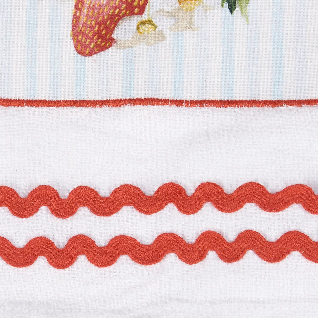 Blooming Strawberries Kitchen Towel