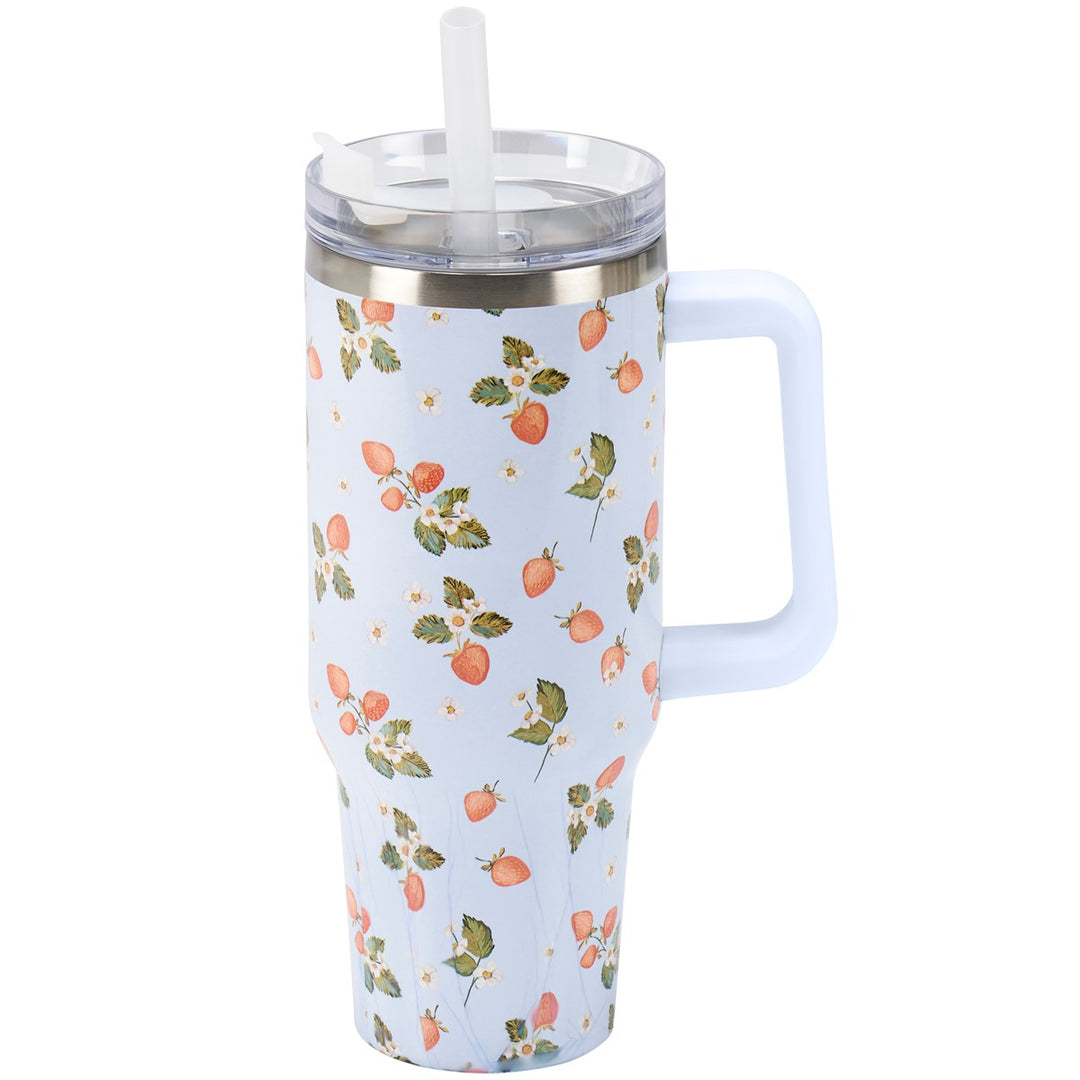 Strawberry Vine Travel Mug