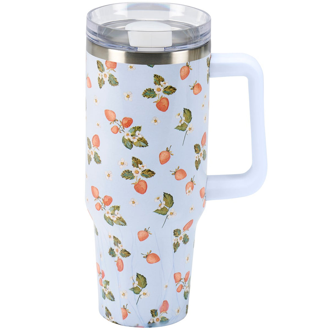 Strawberry Vine Travel Mug