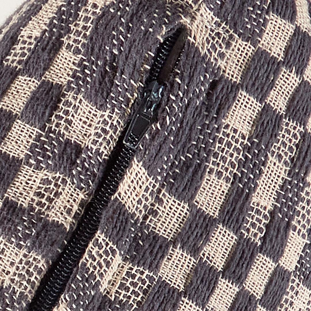 Square Checked Pillow