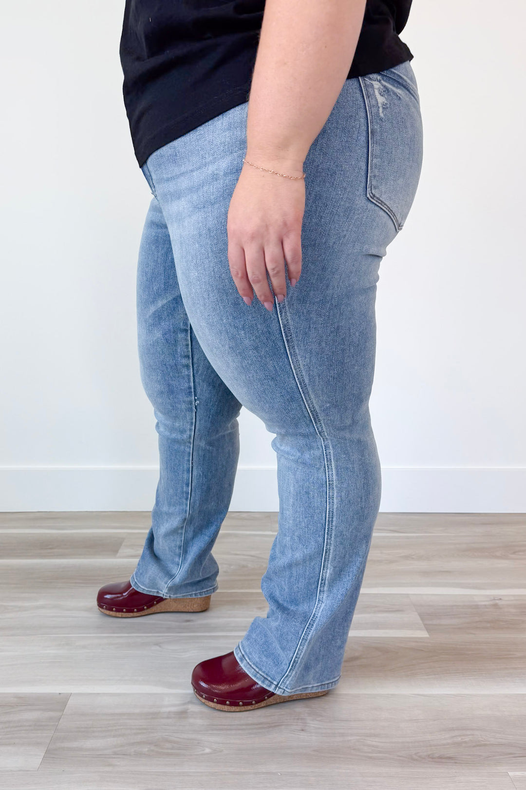 Judy Blue Stay Positive Denim Curvy