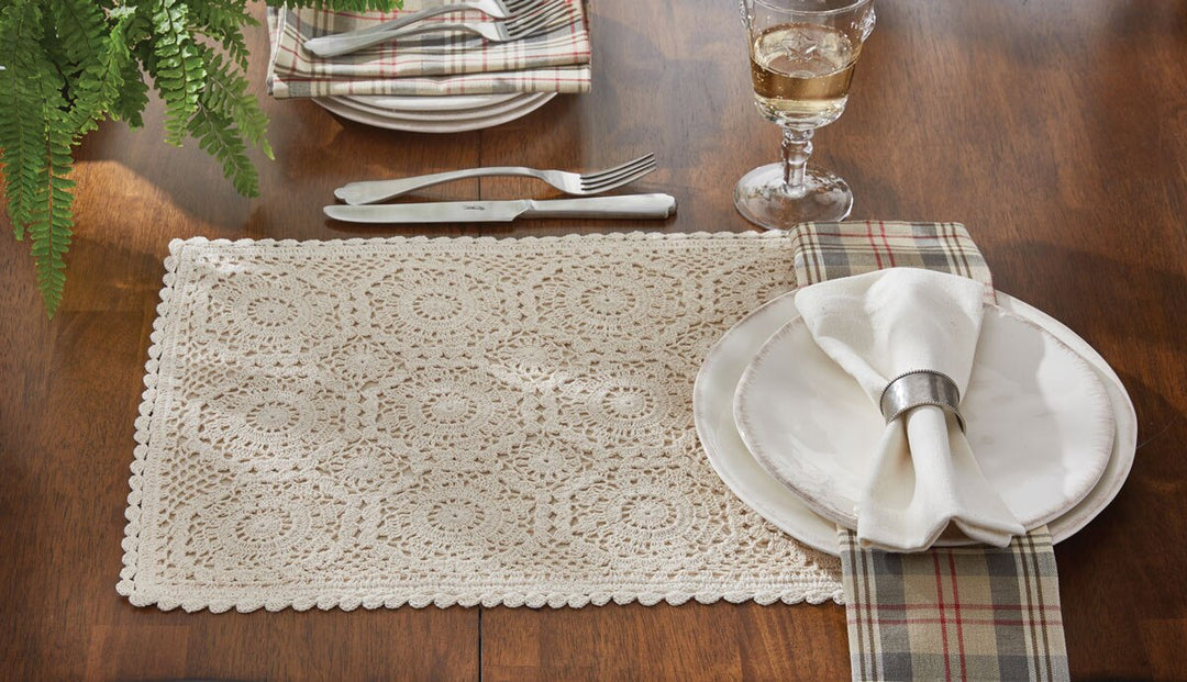 Cream Lace Placemat