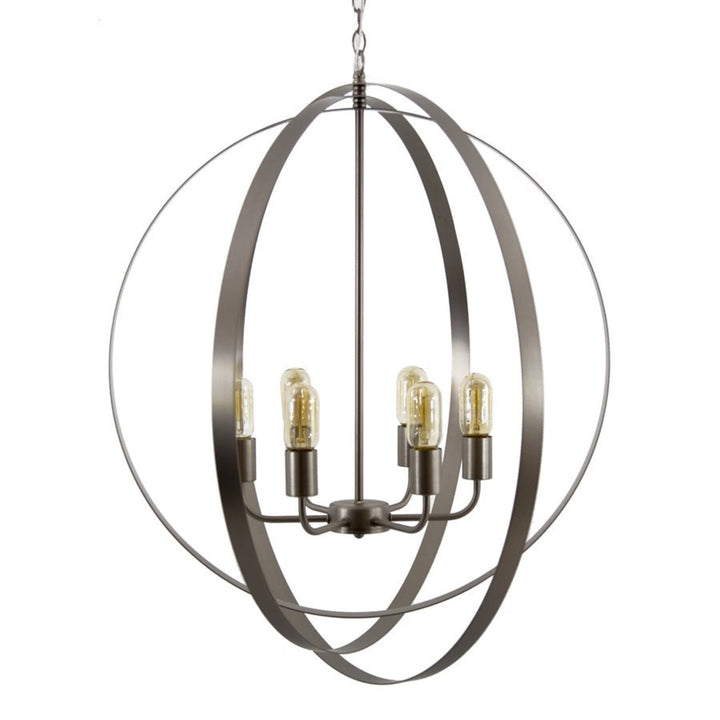 Spherical Coll Six Light Orb Chandelier - LOCAL PICKUP