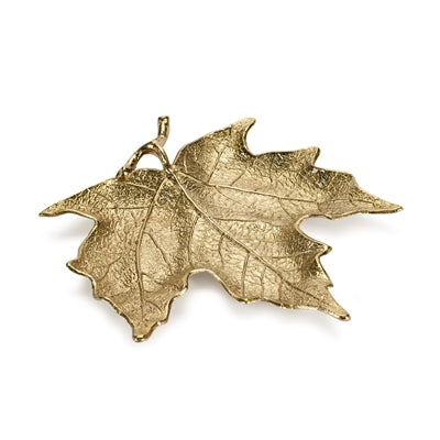 Golden Maple Leaf Plate