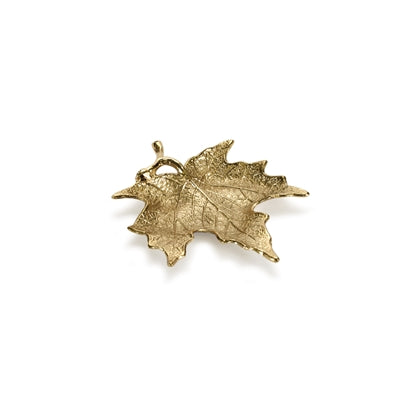 Golden Maple Leaf Plate