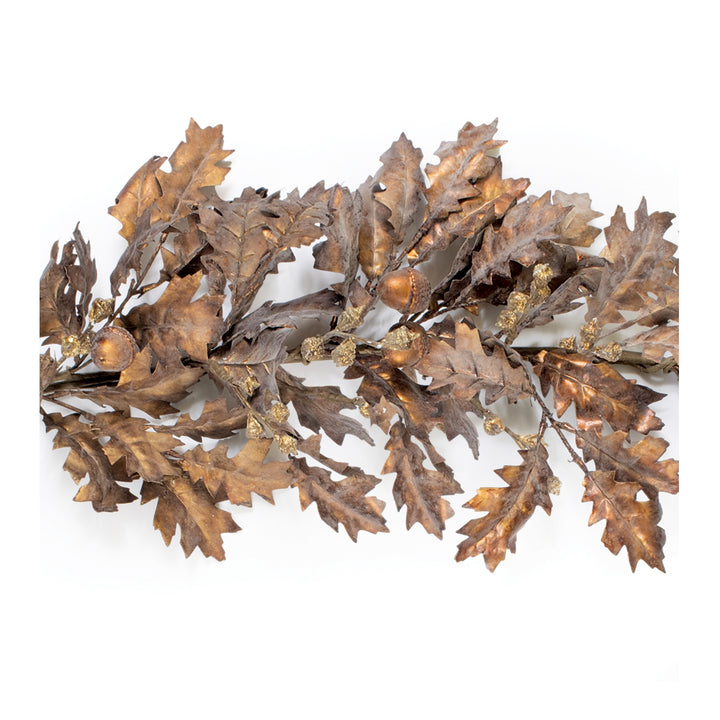 Bronzed Oak Leaf Garland