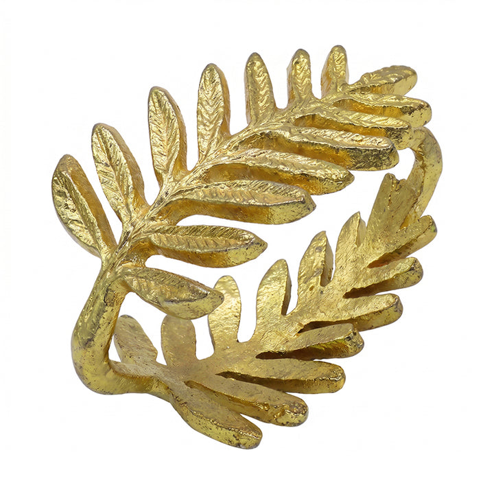 Gold Leaf Design Napkin Ring