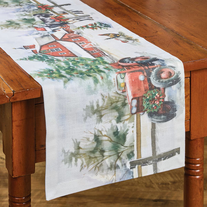 Christmas At The Farm Table Runner