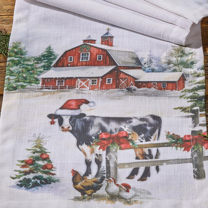 Christmas At The Farm Table Runner