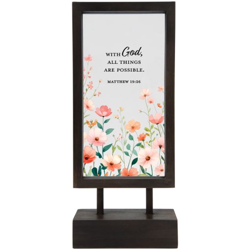 Inspirational Glass Panel Tabletop Décor