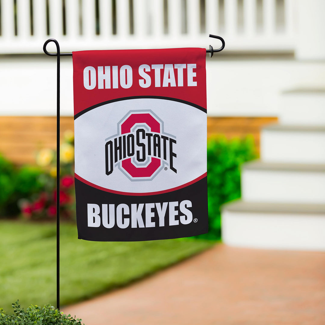 Ohio State Buckeyes Suede Flag