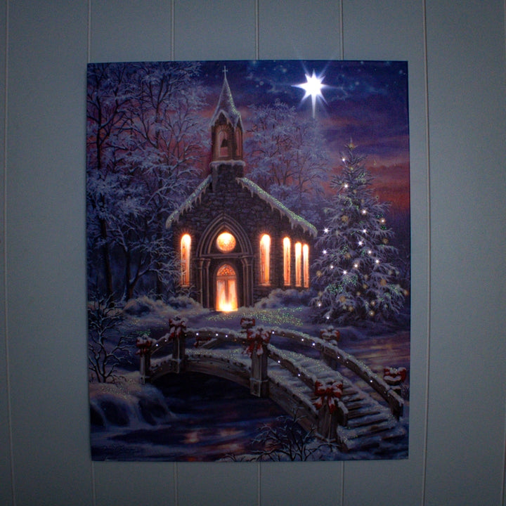O Come Emmanuel Lighted Canvas