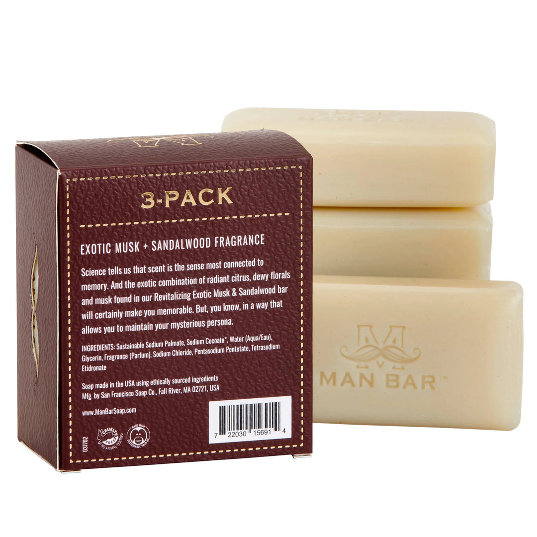 Exotic Musk & Sandalwood Mini Man Bar Pack