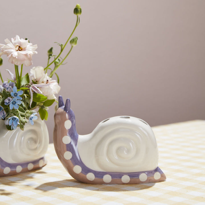 Quirky Snail Bud Vase