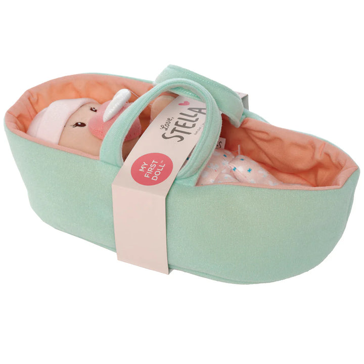 Love, Stella My First Doll Peach With Bassinet