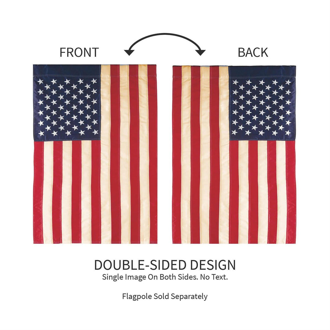 Tea Stained American Garden Flag