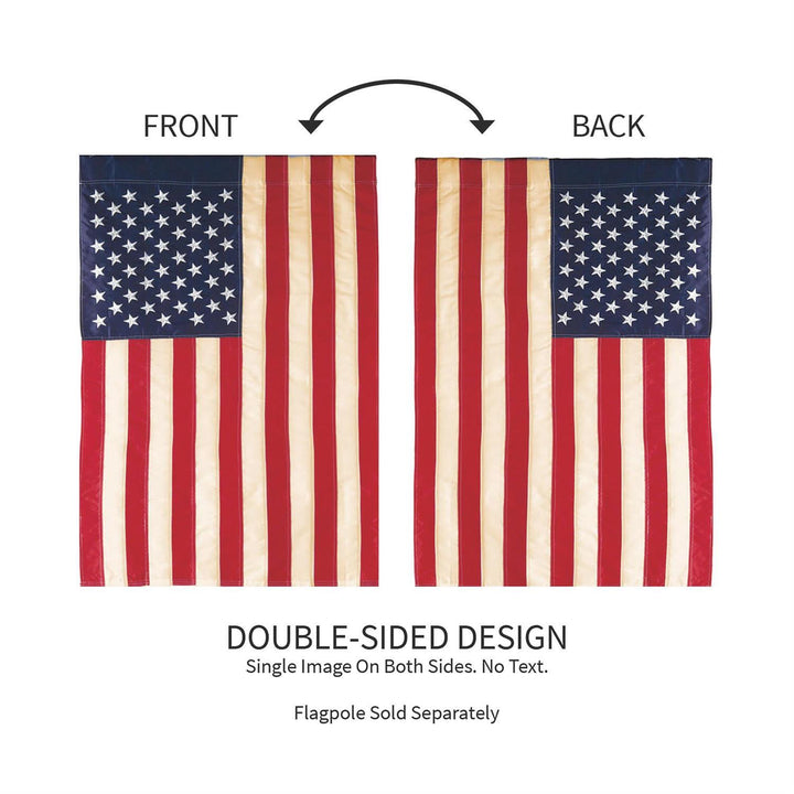 Tea Stained American Garden Flag