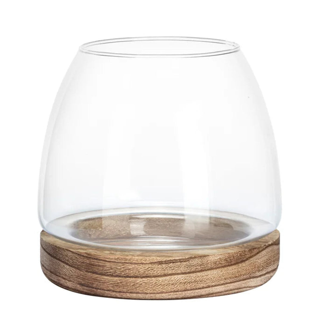 Glass Terrarium Bowl & Base