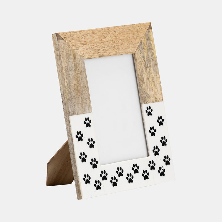 Paw Prints Wooden Photo Frame