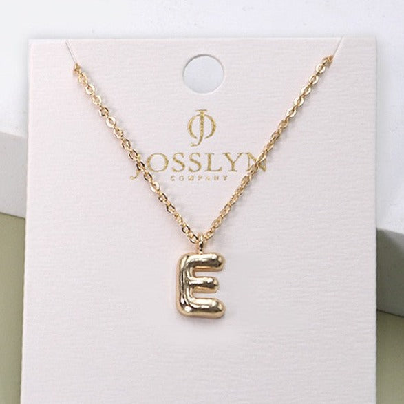 Bubble Initial Necklace