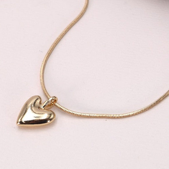 Puff Heart Necklace